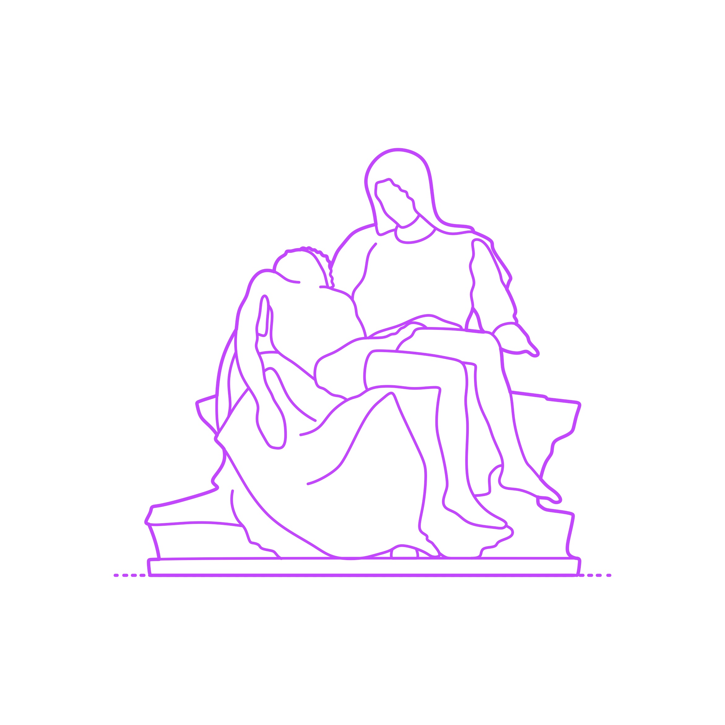 Culture Sculptures La Pieta Outline Svg Vector Free Vectors